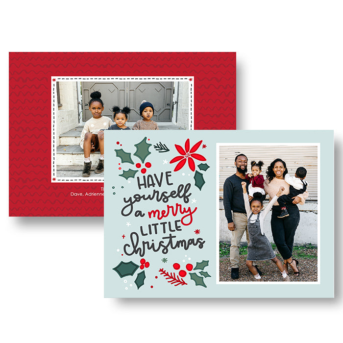 7x5" Double Sided Card - Festive Greeting