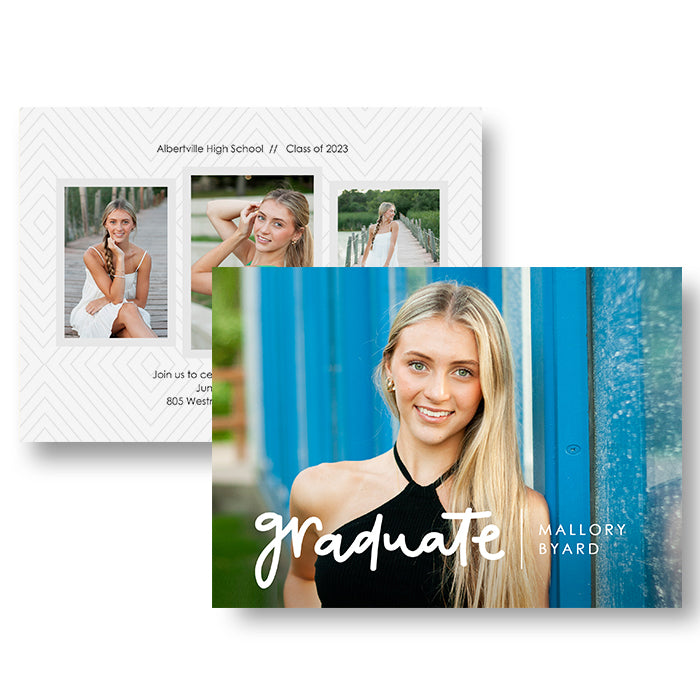 7x5" Double Sided Card - Graduate II