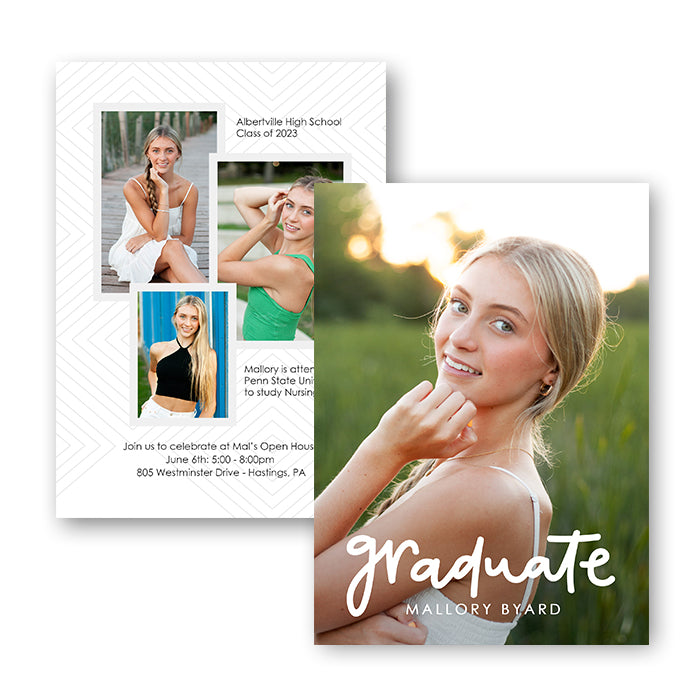 5x7" Double Sided Card - Graduate