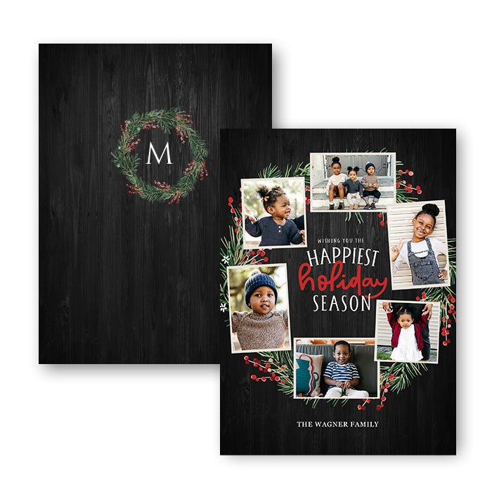 5x7" Double Sided Card - Happiest Holiday