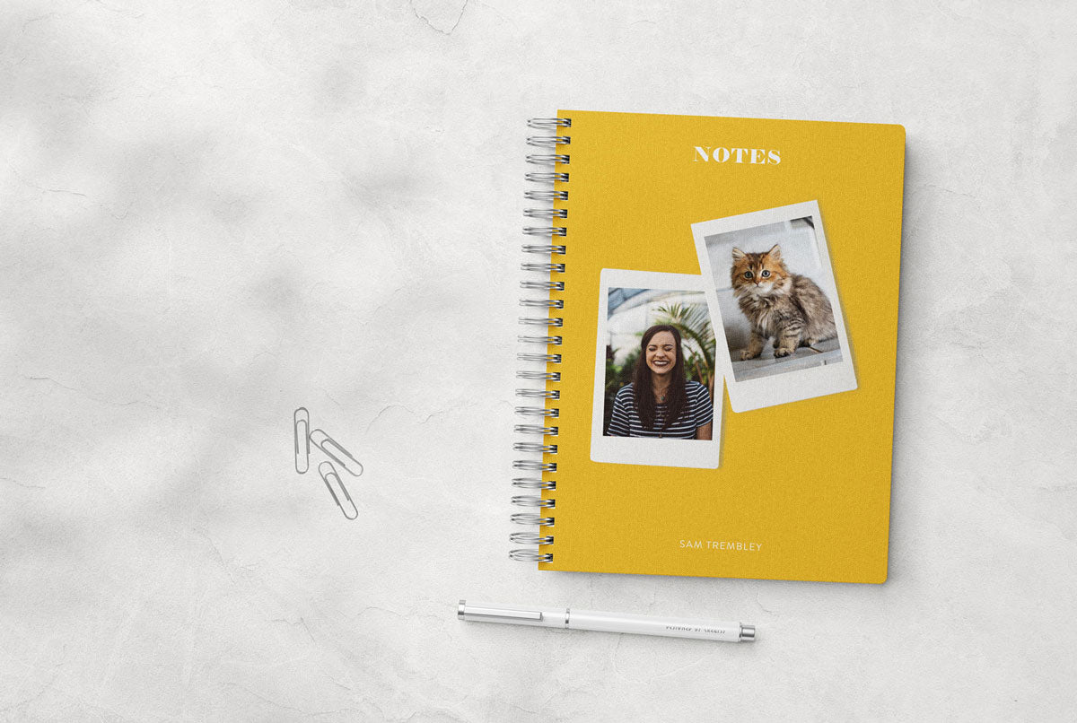 Custom photo notebook