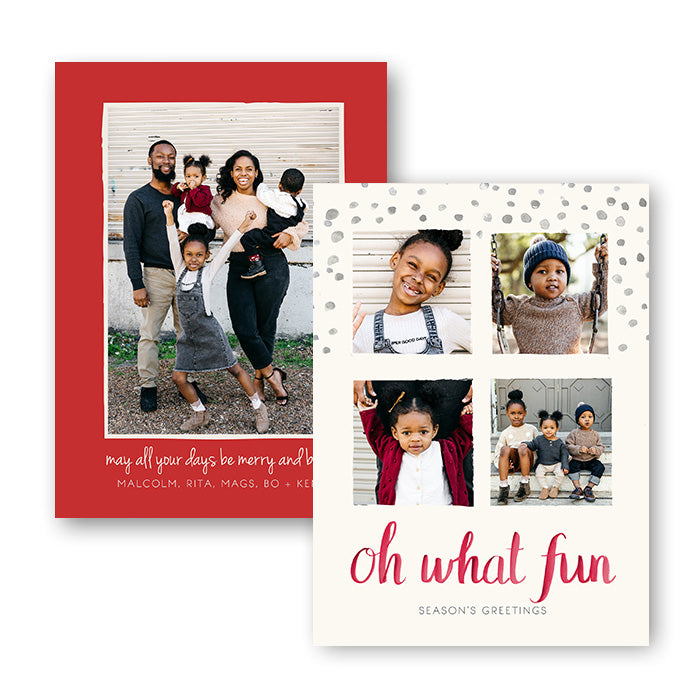 5x7" Double Sided Card - Oh What Fun