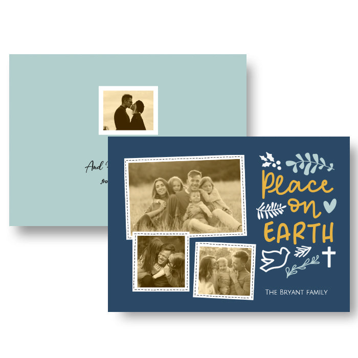 7x5" Double Sided Card - Peace on Earth