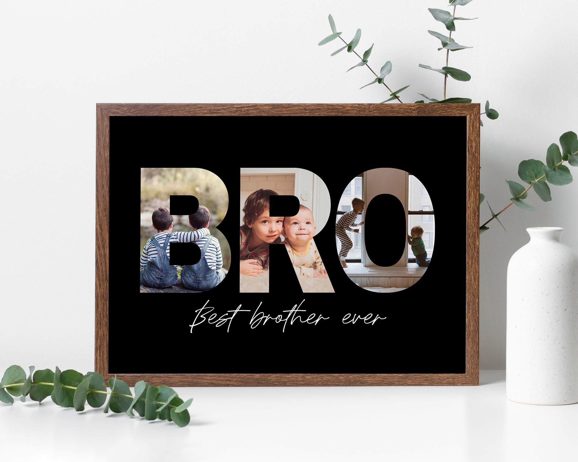 Bro Photo Collage Print