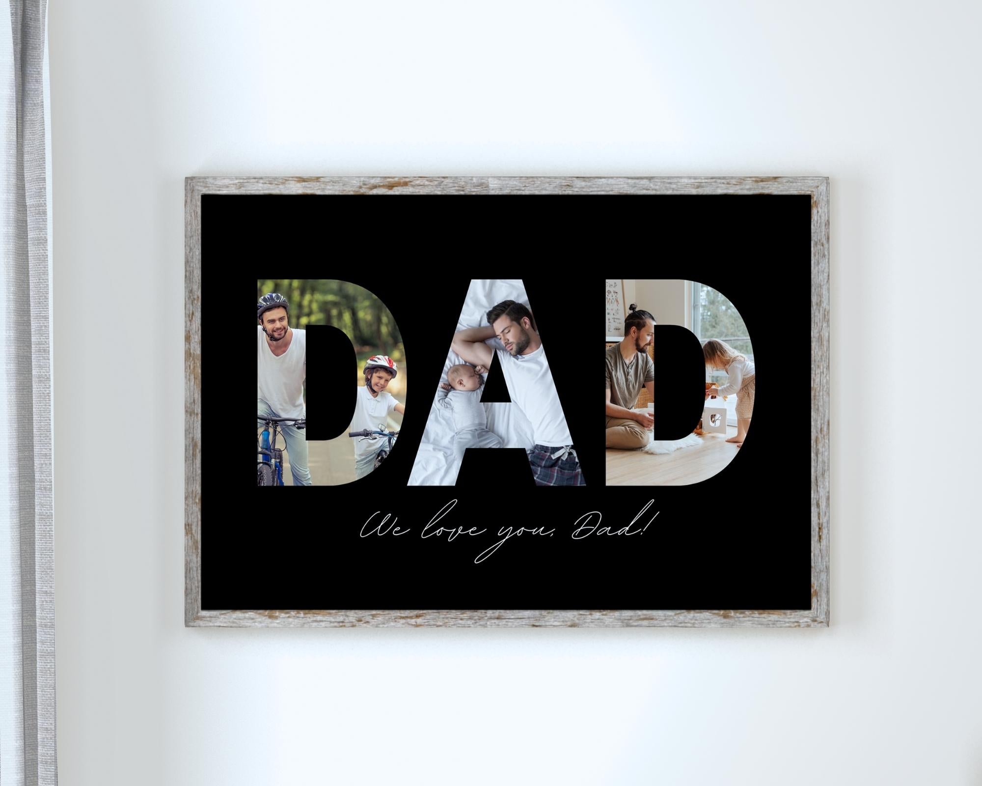 Dad Photo Collage Print