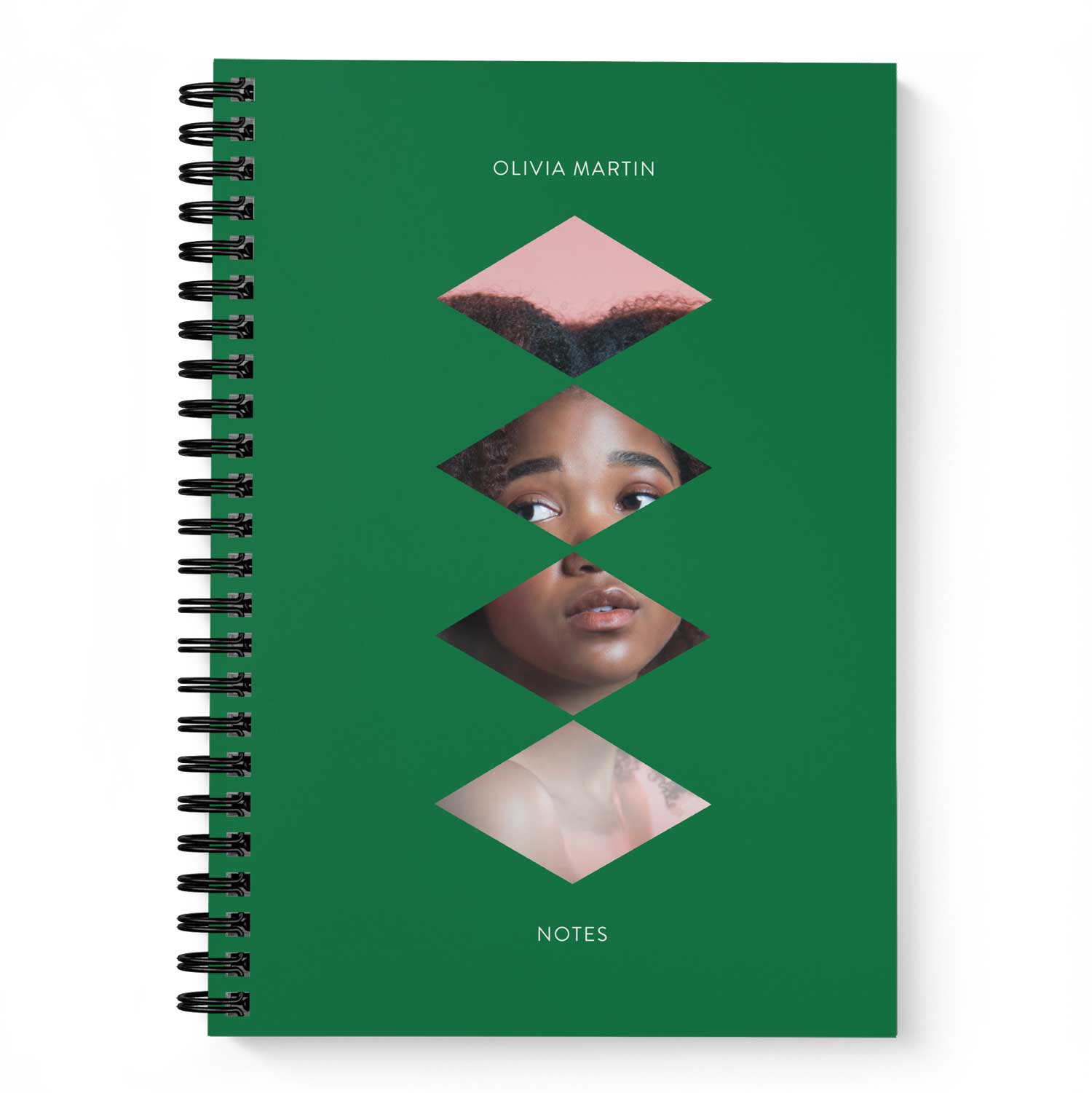 5.5x8.5" Notebook - Stacked Diamonds