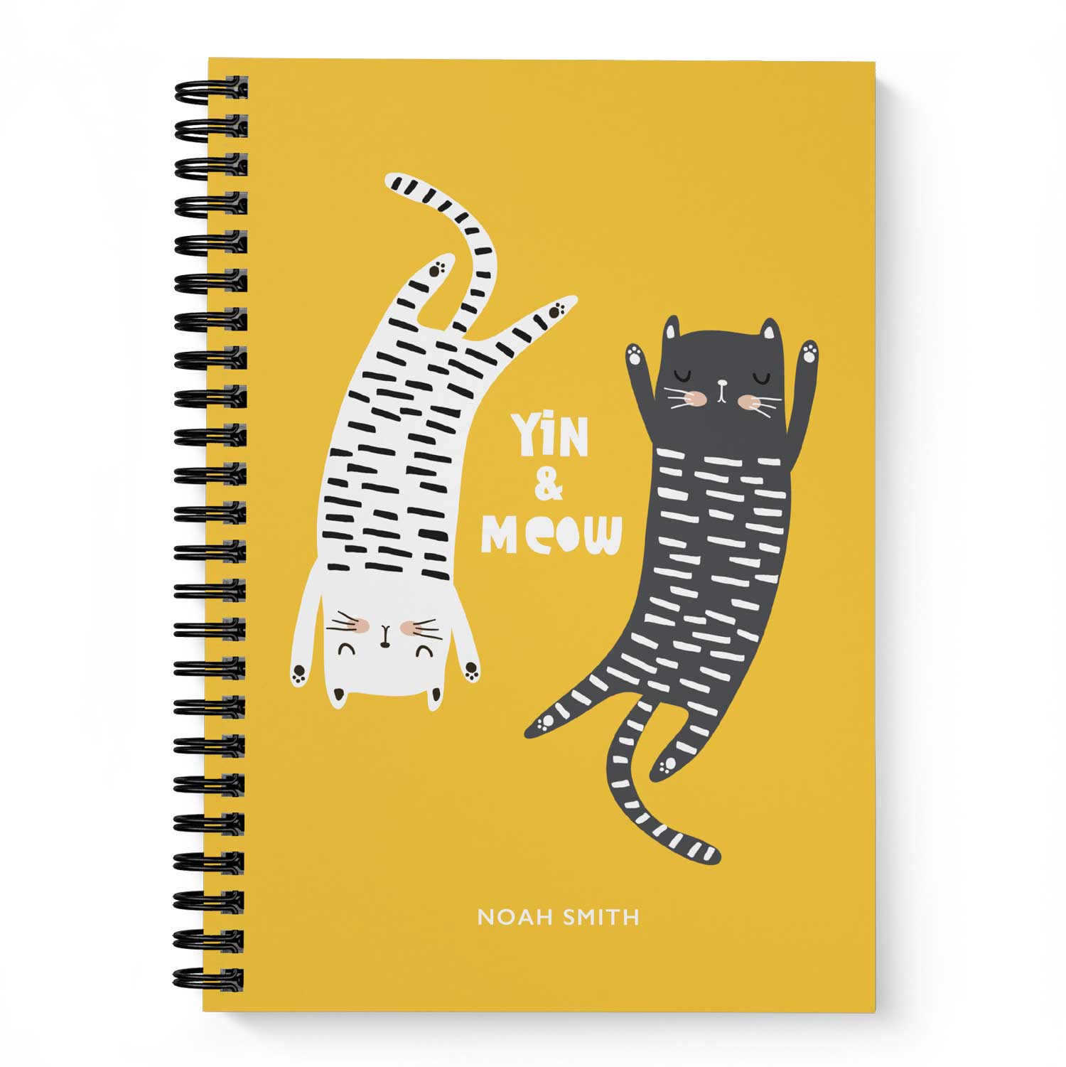 5.5x8.5" Notebook - Yin & Meow